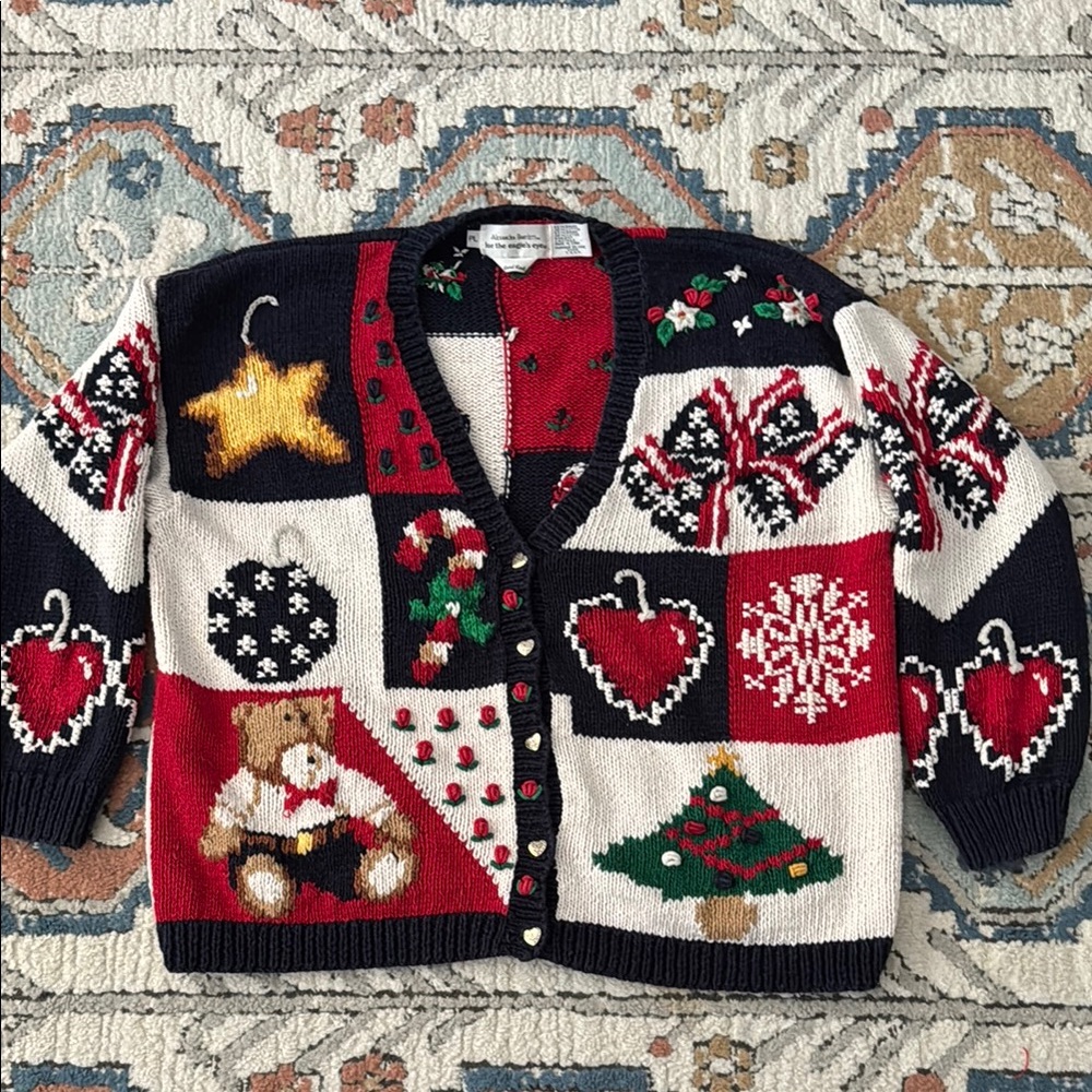 Alexandra Bartlett Eagle’s Eye Christmas Cardigan